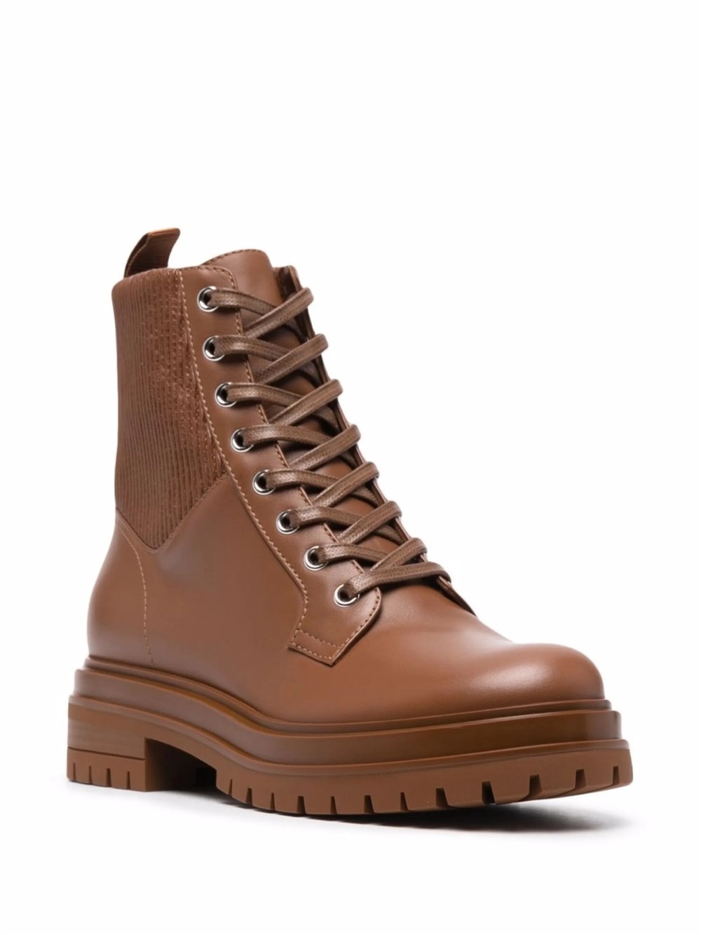 Gianvito Rossi
Martis 20 ribbed-detail combat boots